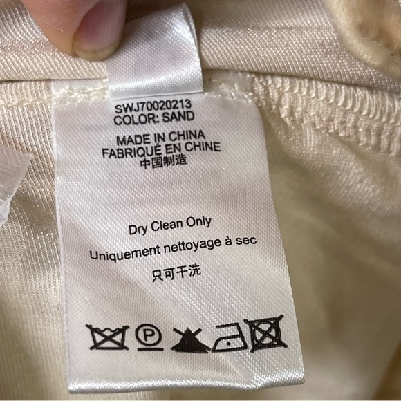 New Sleeping With Jacques VELVET BOTTOM Pants in SAND sz 1 US 4 - Picture 12 of 12